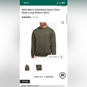 NWT- Men’s Olive sweatshirt